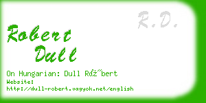 robert dull business card